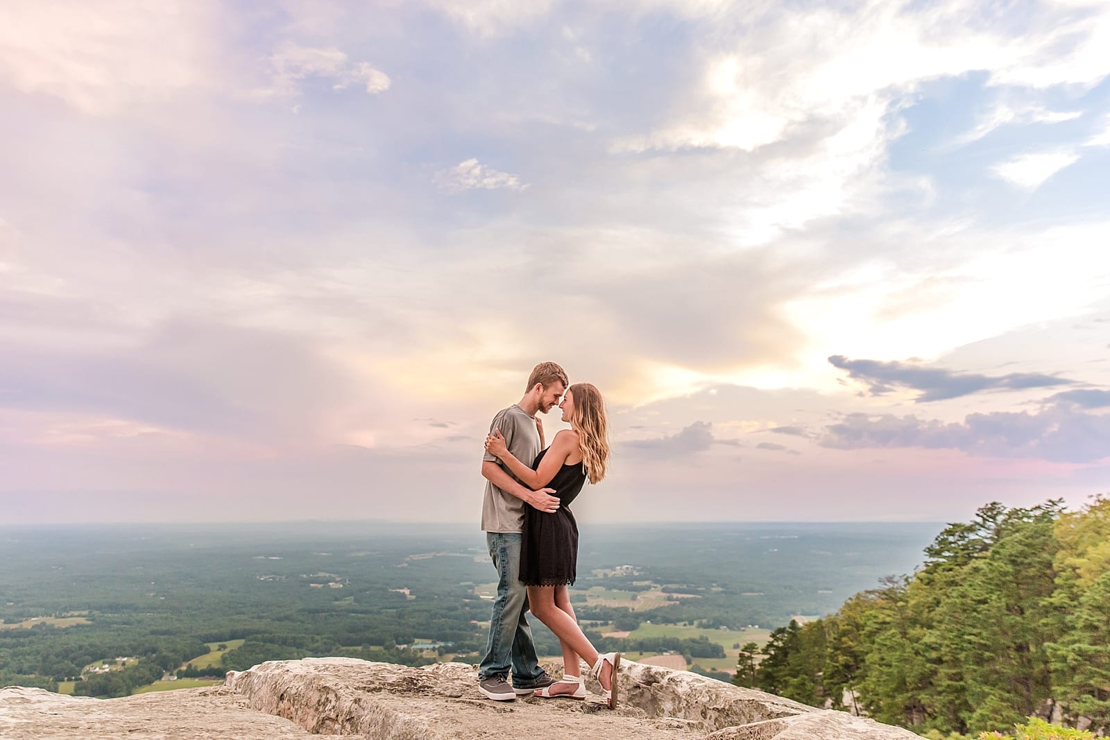 pilot mountain engagement session photographer