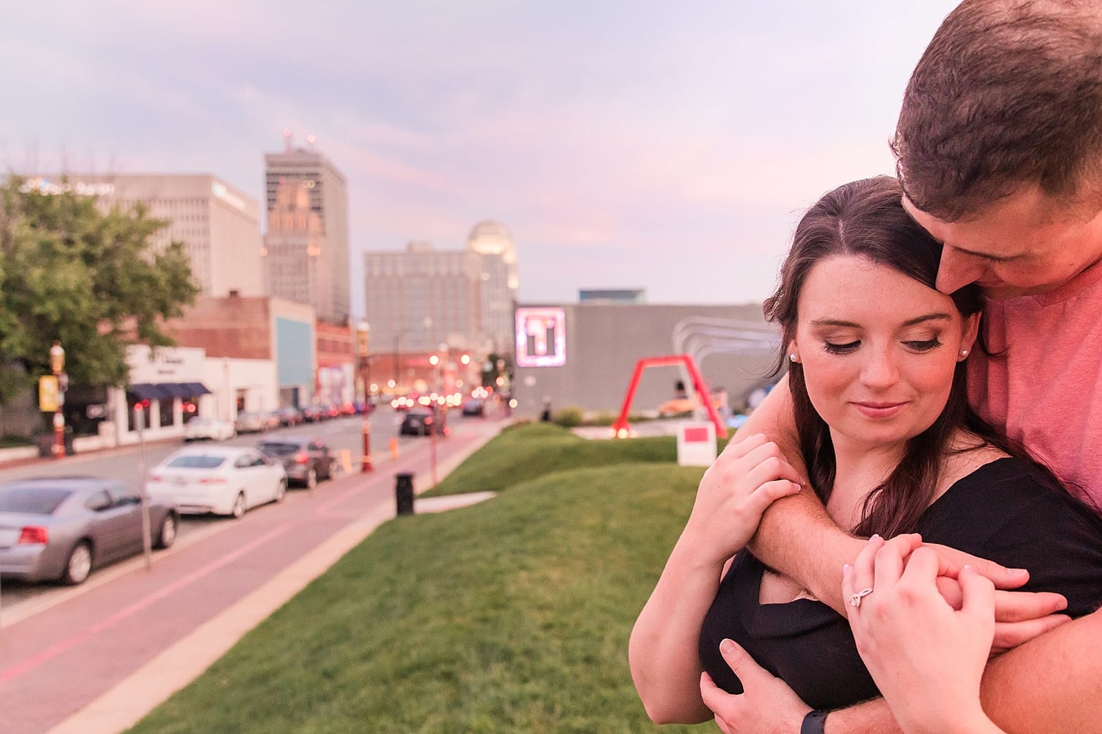 winston salem engagement downtown photographer old salem