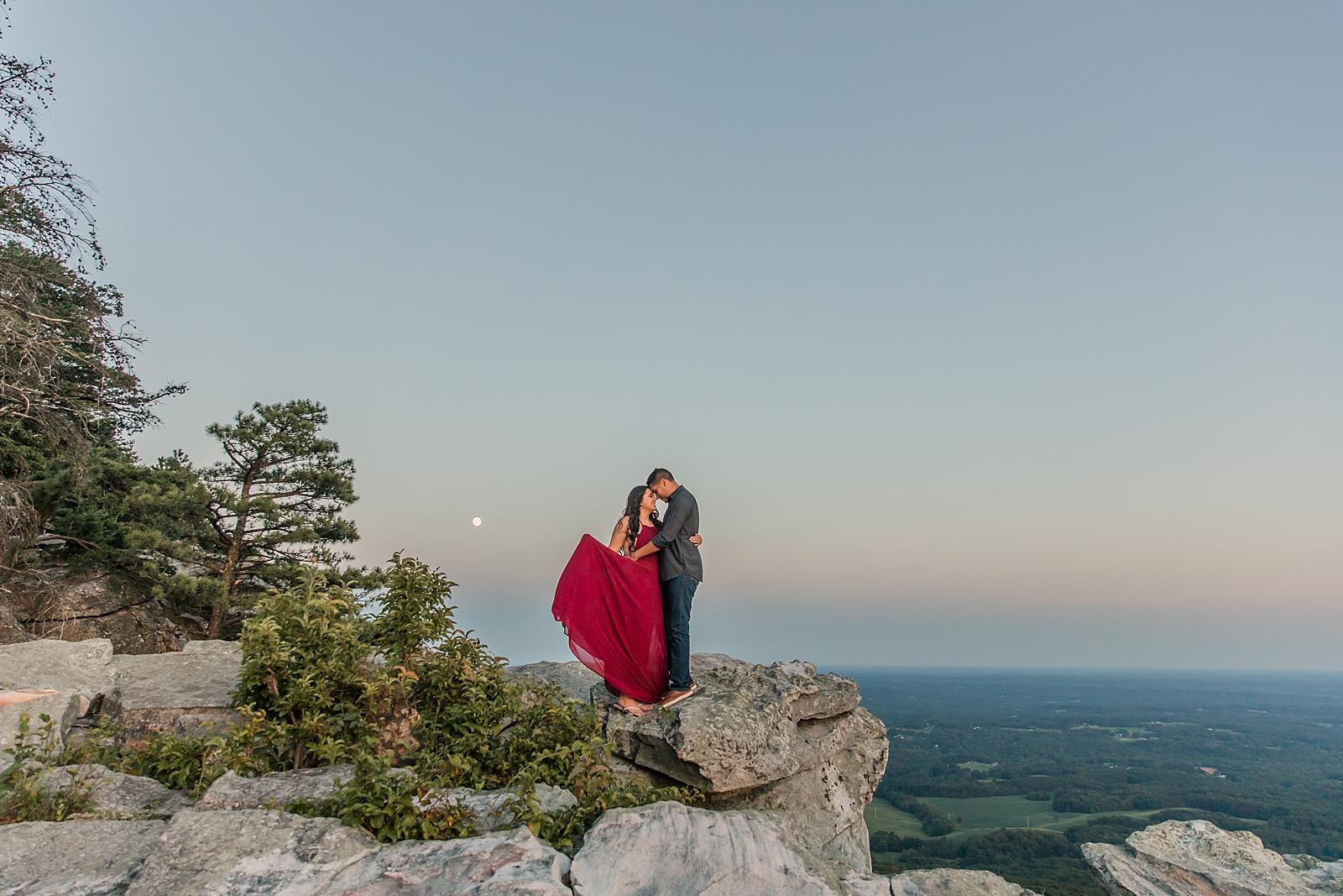 Pilot Mountain Engagement Winston Salem Wedding Photographer